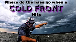 What really happens to bass when a COLD FRONT hits!!!!!