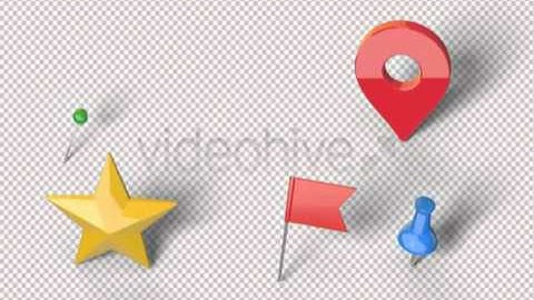 Map Generator with Real 3D Markers After Effects Template