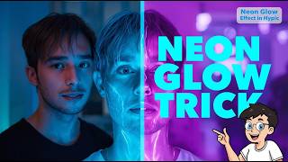 Insane Neon Glow Hack - How to Create Aesthetic Neon Photo Effect in Hypic Tutorial screenshot 1