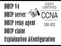 DHCP | explanation and configuration cisco router as dhcp server , relay agent ,client |CCNA 200-301