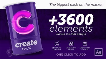 CREATE PACK - 3600 Elements for After Effects