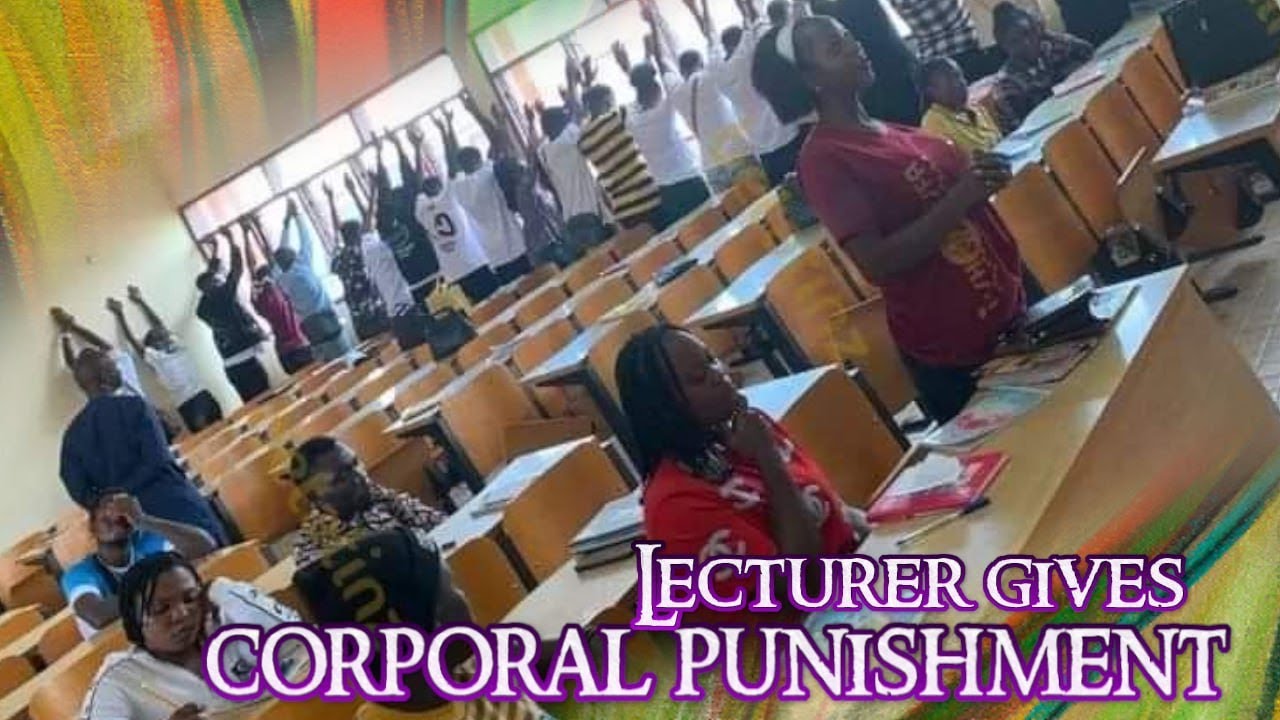 Lecturer Gives Corporal Punishment To Students In The University. - YouTube