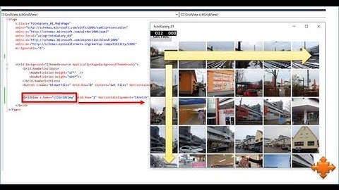 UWP: Gridview as WrapPanel loaded with items