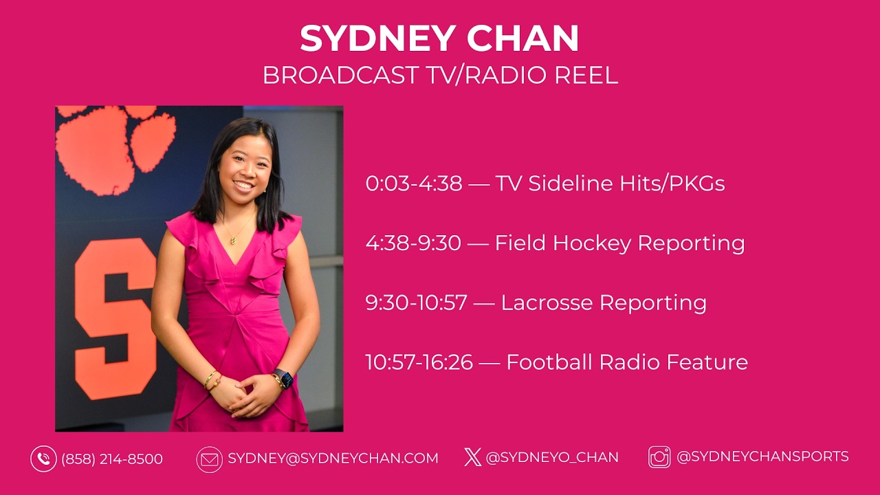 Sydney Chan – Broadcast TV/Radio Reel