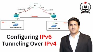 How To Configure IPv6 Tunneling Over IPv4 Network | Network Configurations #ccna #ccnp #ccie