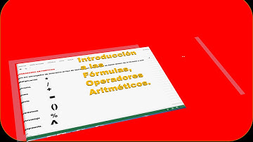 Introducción a las Fórmulas en Excel 2013 Primera parte