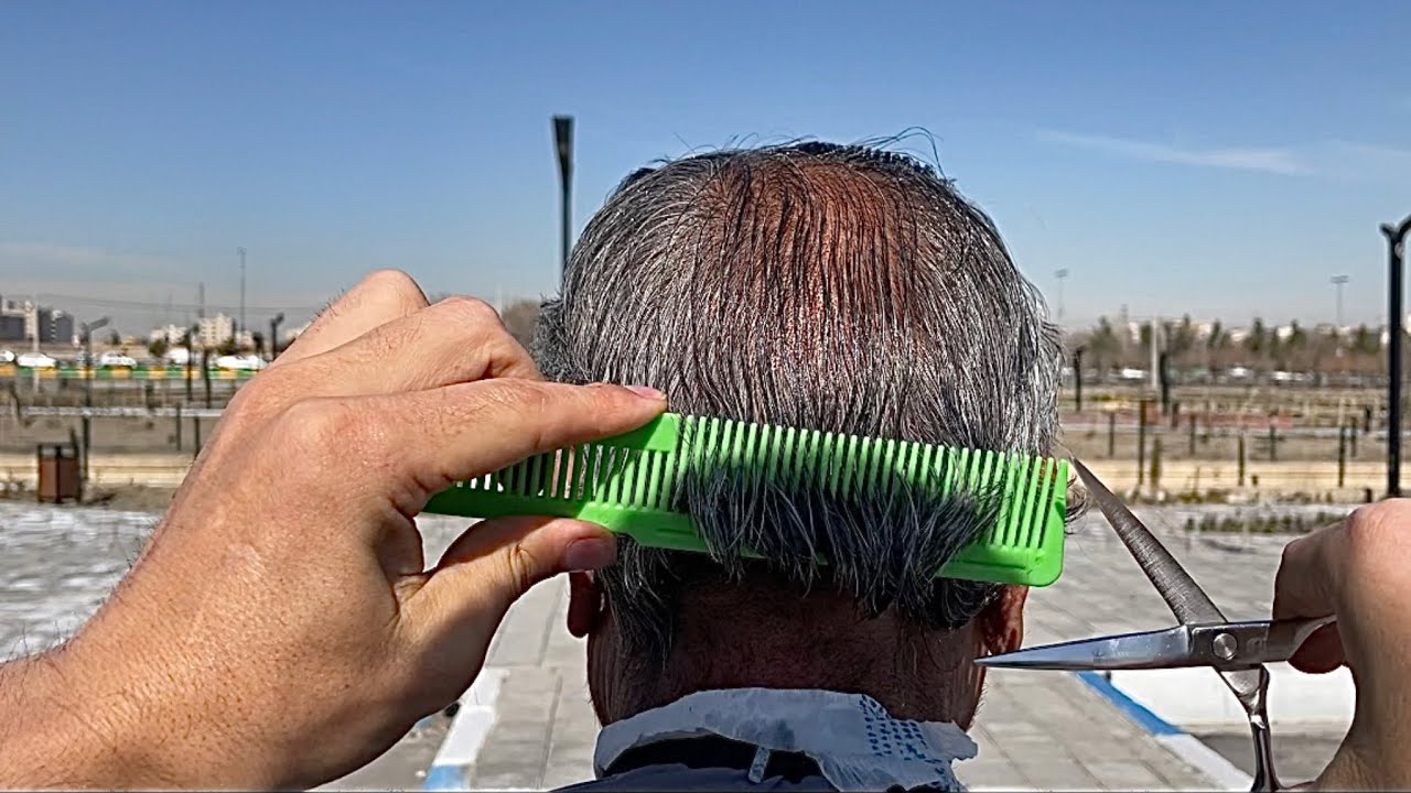 💈HOW TO CUT MENS HAIR WITH SCISSORS - YouTube