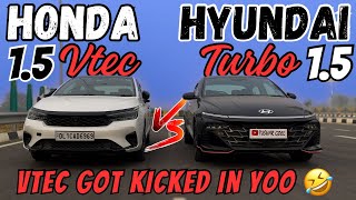 Hyundai Verna Vs Honda City | 1.5 Turbo Vs 1.5 NA | korean Vs Japanese | Drag race |