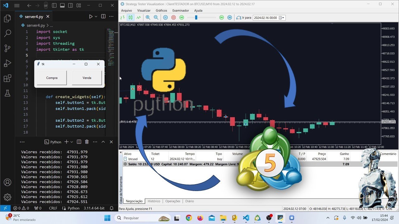 Poss vel Rodar Python Sockets No Testador De Estrat gias Do MT5 Leia poss vel rodar python sockets no testador de estrat gias do mt5 leia