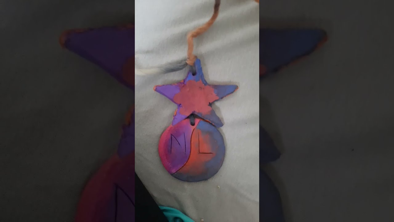 Selbst gemacht!Aus Ton den Kreis und den Stern und die schnurr aus der ...