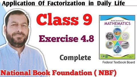 Class 9 Exercise 4.8 NBF Maths  Ex 4.8 Class 9th federal board FBISE Math national Book foundation