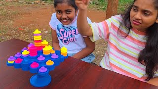 Come Play This Topple Balancing Game 🧠👌Diyaishwarya | UNBOXING |DIY 