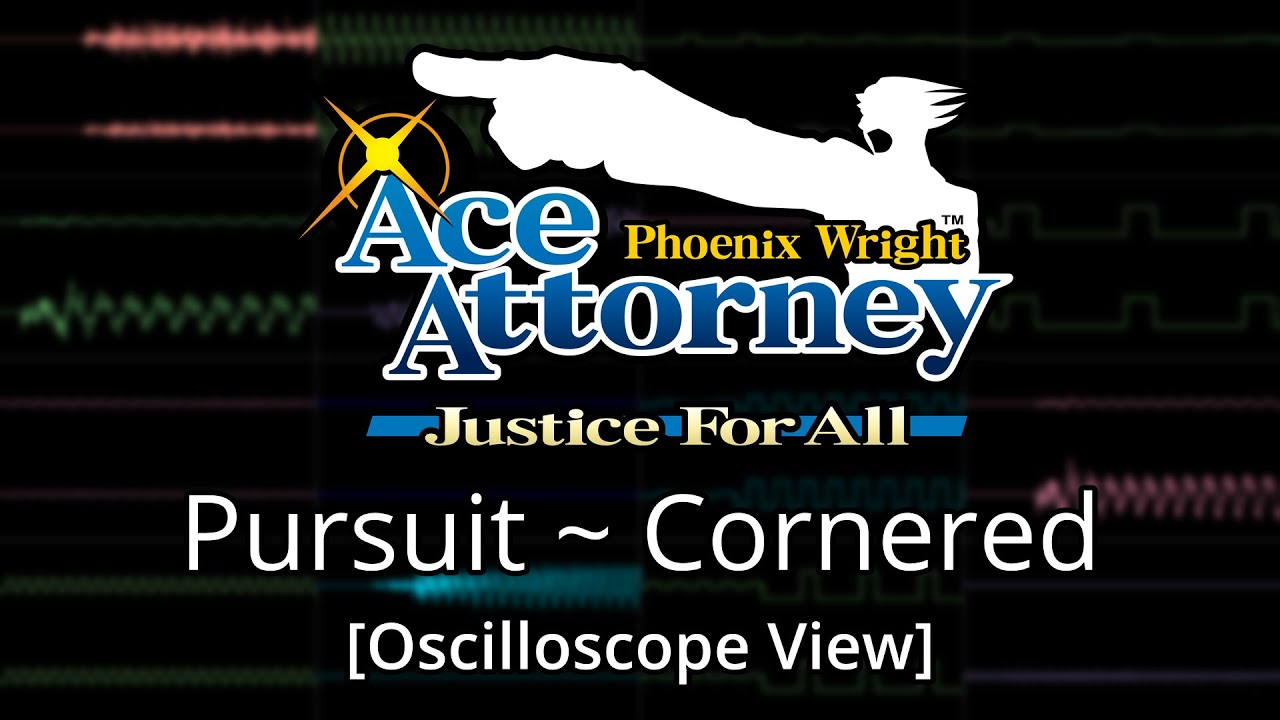 Phoenix Wright: Ace Attorney - Justice for All (DS) - "Pursuit ~ Cornered" [Oscilloscope View]