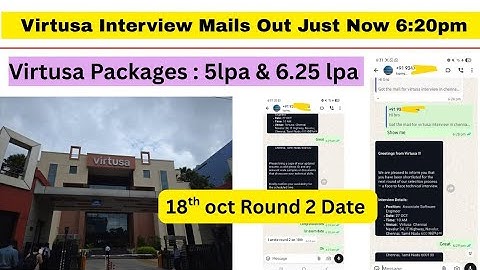 Virtusa interview update 🔥|virtusa interview mails out 27th oct 2025|virtusa interview experience