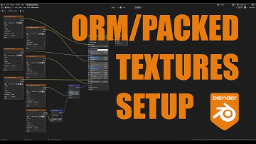 ORM/Packed Textures + Normals DirectX|OpenGL in Blender