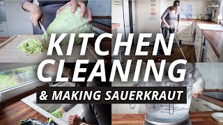 KITCHEN CLEANING MOTIVATION & MAKING SAUERKRAUT by Healthy Minimalist Mom 220 views 2 years ago 10 minutes, 50 seconds