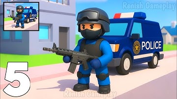 Police Commander - Gameplay Walkthrough Part 5 - Command Police To Victory (Android, iOS)