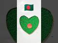 Bangladesh Flag 🇧🇩 #diy #shorts #drawing #easy