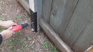 Fence Post Repair