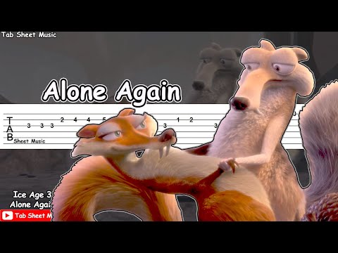 Ice Age 3 - Alone Again (Gilbert O'Sullivan) Guitar Tutorial