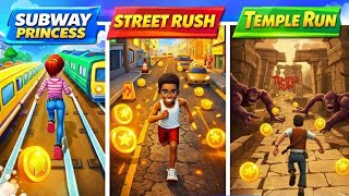 Subway Princess Runner VS Temple Run VS Street Rush VS Kooply Run Gameplay Walkthrough screenshot 5