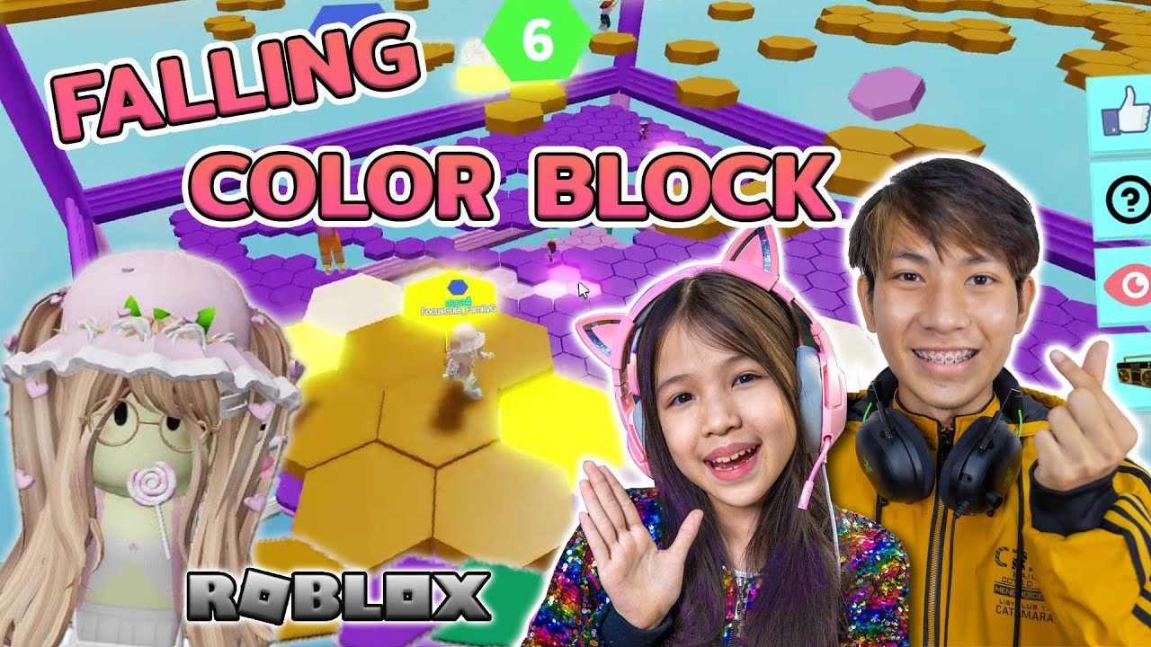 ระวังตกบล็อกสี Falling Color Block [ Roblox ] - YouTube