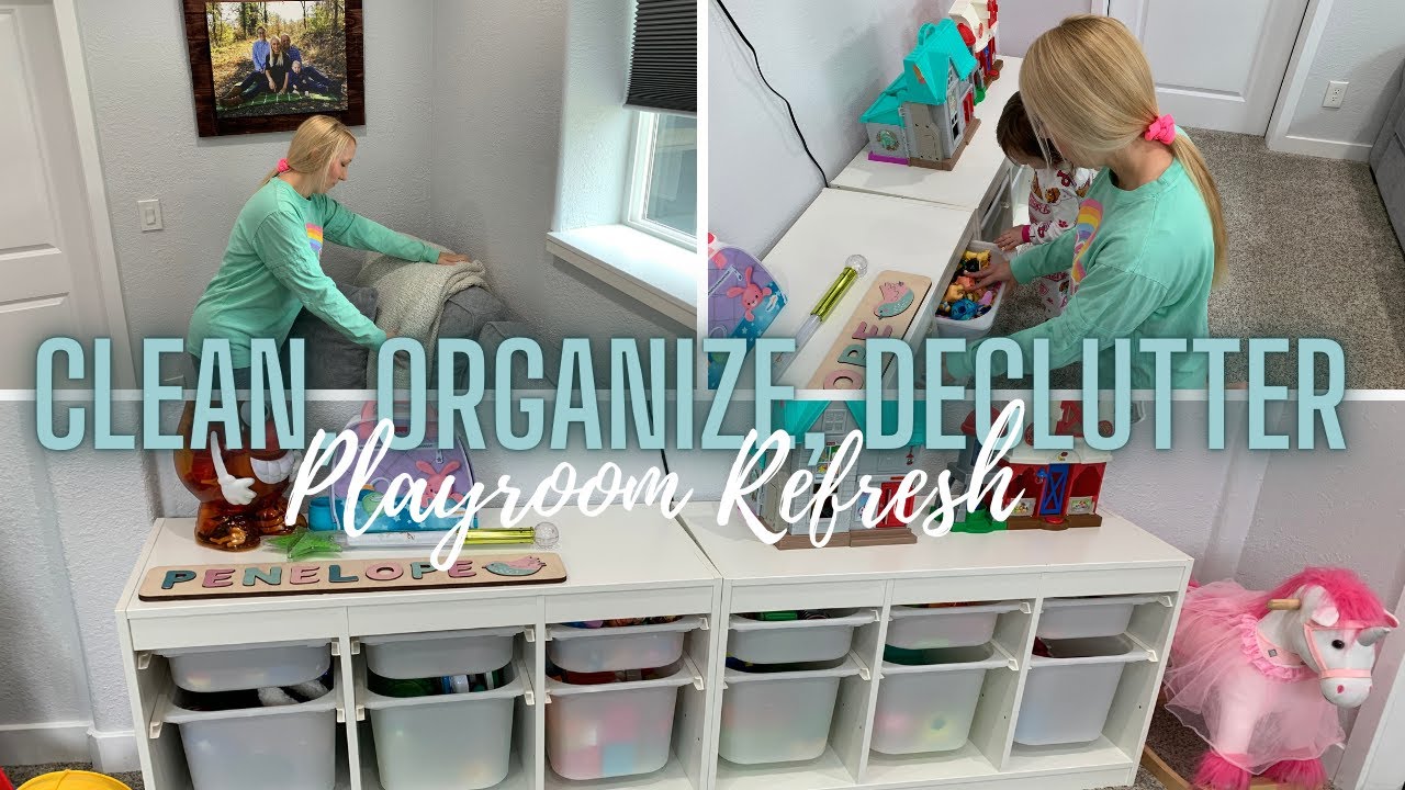 Clean, Organize, Declutter // Playroom reset