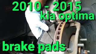 2010 - 15 kia optima front brake pads