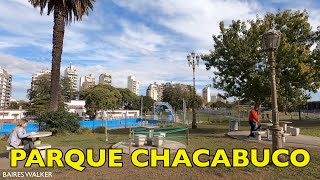 [4K] Buenos Aires Walk - Barrio de Chacabuco / Parque Chacabuco - Buenos Aires - Argentina