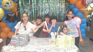 Astronaut & Jungle Cake theme birthday Celebrations | Ziva at momin's birthday