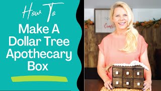 How To Make a Wood Apothecary Box With Dollar Tree Wooden Drawers