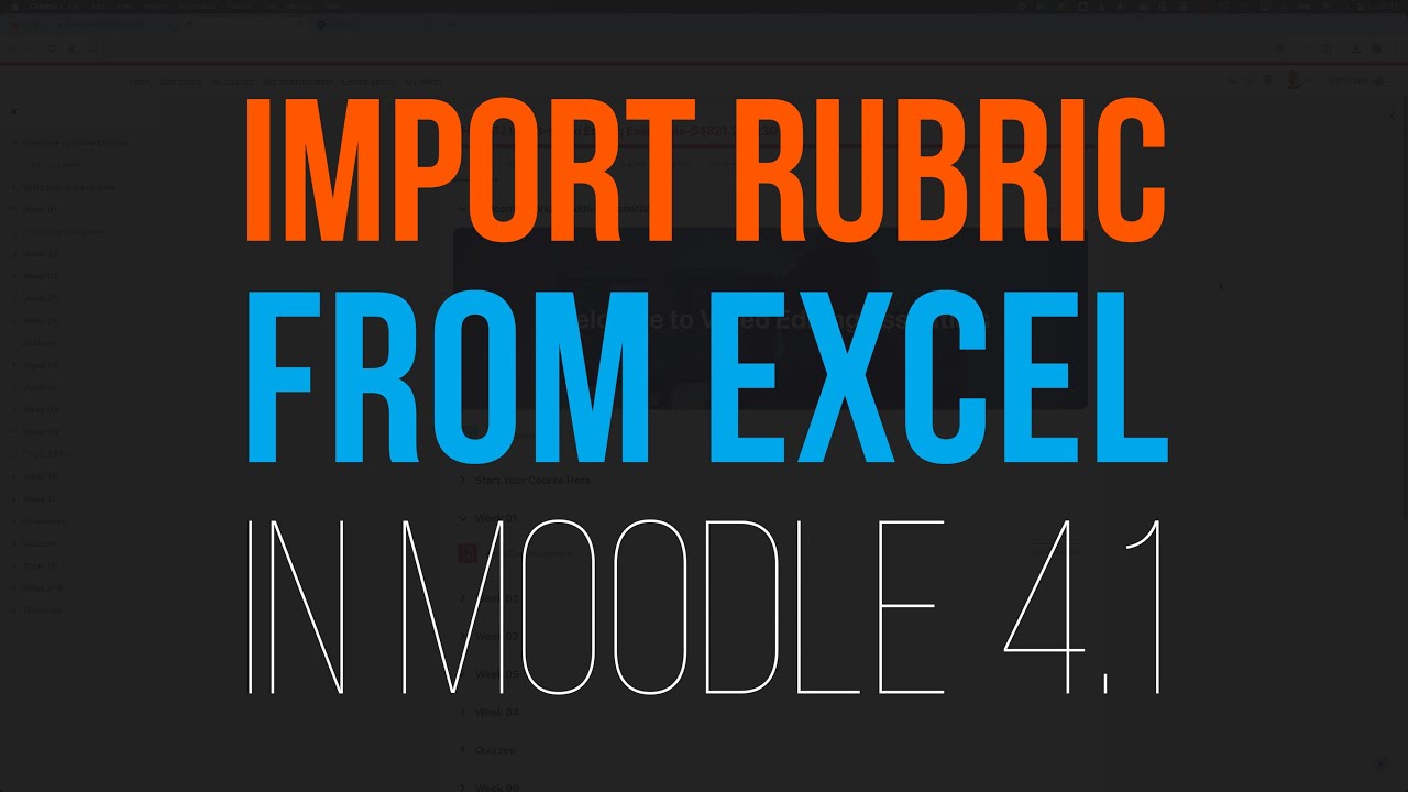 🚀 How to Import an AI-Generated Rubric into Moodle from Excel (Quick & Easy!) 📊