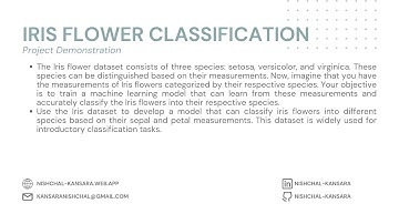 Iris Flower Classification | Data Science | Project | Demonstration