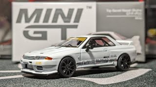 MINI GT #469 Top Secret Nissan Skyline GT-R VR32 White