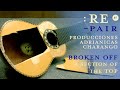【Repair】Broken Off A Section Of The Top / Charango トップ板が割れ、完全に剥がれた楽器の修理