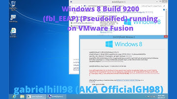 Running Windows 8 Build 9200 (fbl_EEAP) (Pseudoified) inside macOS Mojave (VMware Fusion)