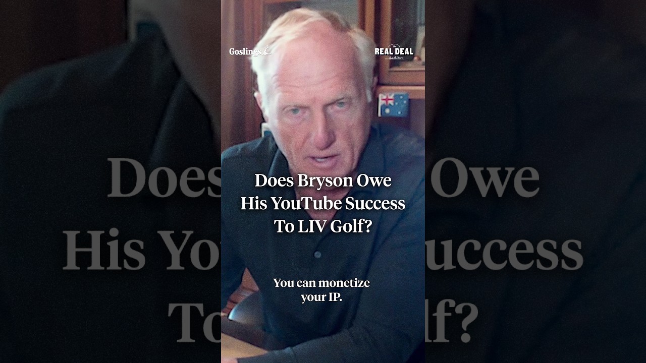 Greg Norman believes Bryson DeChambeau's YouTube success would not be possible without LIV Golf. 🤔