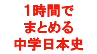 中学高校入試 穴埋めノート 1時間でまとめる中学日本史