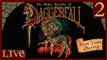 🔴 1st Time Playing The Elder Scrolls 2: Daggerfall - Part 2 - Starting Over | TES Marathon