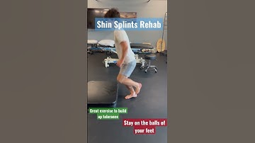 Shin Splints Rehab (low intensity Plyometrics) #shorts