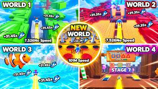 Speed Monkey Escape World 1-5 + Chapter 2 World 1 Full Gameplay | Roblox