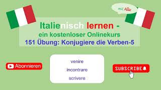 Italienisch lernen mit Allie: 151 Konjugiere die Verben 5