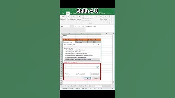 Data validation and conditional formatting |Excel trick #youtubeshorts #excel #shortvideo #shorts