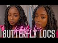 EASY DISTRESSED BUTTERFLY LOCS 🦋| BEGINNER FRIENDLY | #BUTTERFLYBOBLOCS #DISTRESSEDLOCS