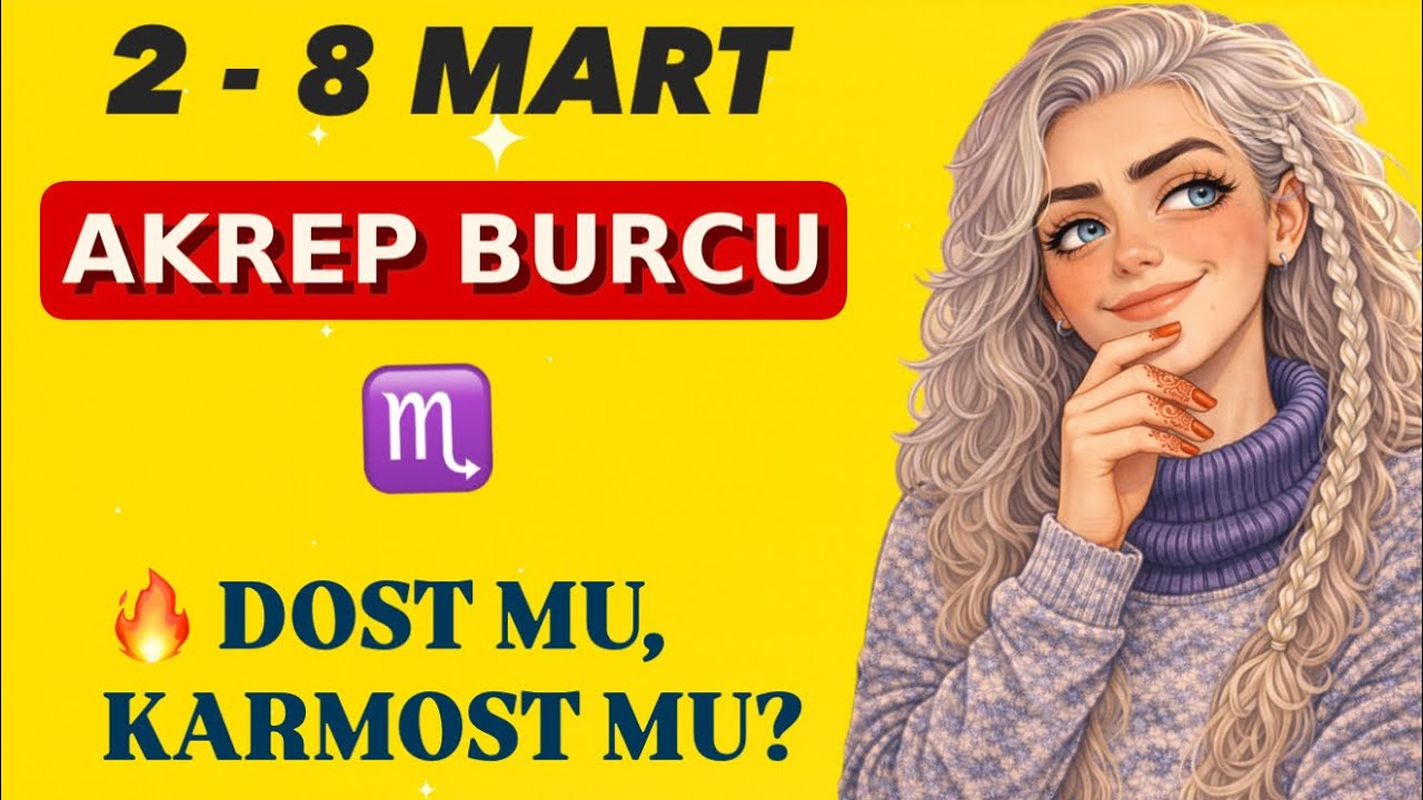 AKREP Burcu ♏️ | 2 - 8 Mart 2026 Haftalık Burç Yorumları | 3 Mart Başak Burcunda Ay Tutulması 🌕