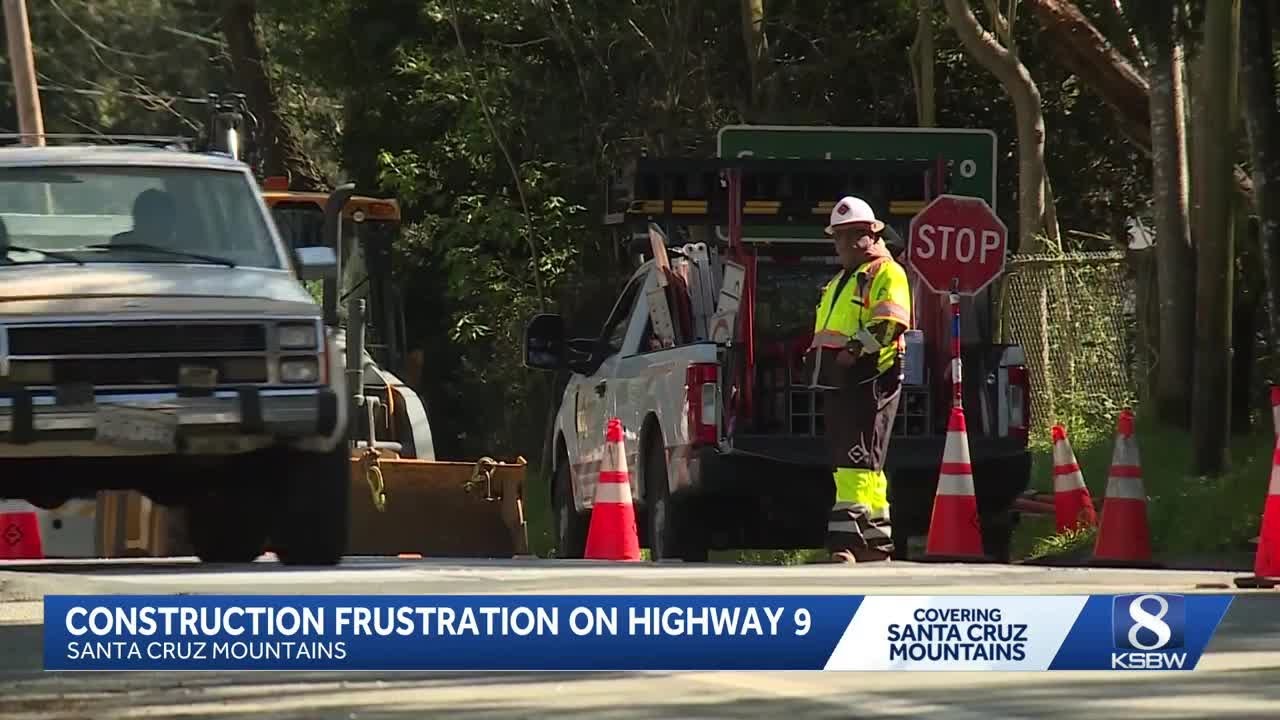 Highway 9 construction causes delays in Santa Cruz Mountains