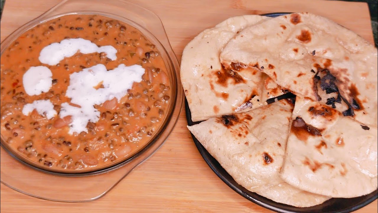 Combo recipe. Tandoori roti with dal makhani. Tandoori roti recipe. How to make dal Makhani.