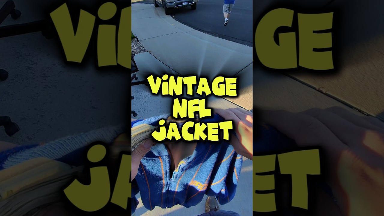 Found a vintage NFL Broncos jacket at this 