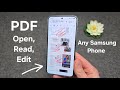 Any SAMSUNG Phone - How to Open, Read &amp; Edit PDF Files &amp; Documents