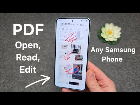 Any SAMSUNG Phone - How to Open, Read & Edit PDF Files & Documents